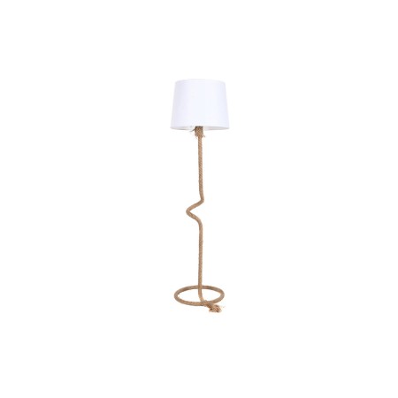 Lampada da Terra Home ESPRIT Bianco Marrone Corda 50 W 220 V 40 x 40 x 151 cm