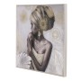 Quadro Home ESPRIT Coloniale Dorato Africana 80 x 2,8 x 80 cm (2 Unità)