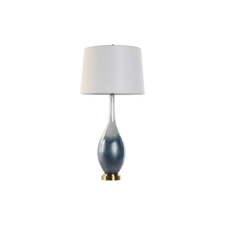 Lampada da tavolo Home ESPRIT Azzurro Bicolore Cristallo 50 W 220 V 40 x 40 x 84 cm