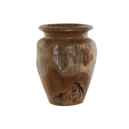 Vaso Home ESPRIT Naturale Marrone scuro Teca 34 x 34 x 40 cm