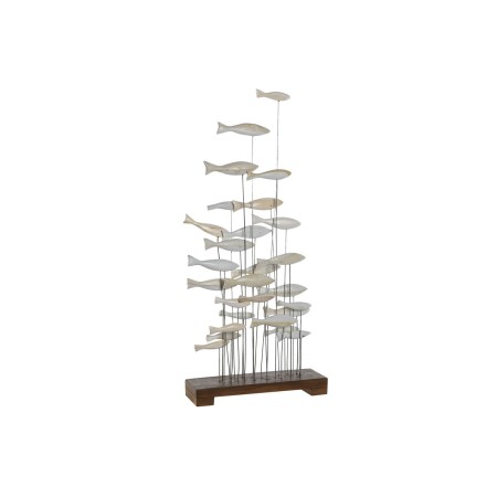 Statua Decorativa Home ESPRIT Bianco Marrone Spirali 45 x 15 x 100 cm