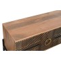 Mobile TV Home ESPRIT Nero Dorato Naturale Legno Legno di mango 180 x 40 x 50 cm