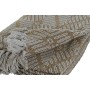 Coperta Home ESPRIT Bianco Grigio Senape Cotone (2 Unità)