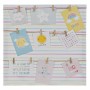 Portafoto DKD Home Decor Sunshine Tela Multicolore Neonato (50 x 2 x 50 cm)