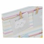 Portafoto DKD Home Decor Sunshine Tela Multicolore Neonato (50 x 2 x 50 cm)