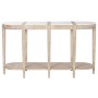 Consolle Home ESPRIT Bianco Marmo Legno di mango 140 x 40 x 80 cm