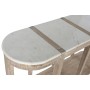 Consolle Home ESPRIT Bianco Marmo Legno di mango 140 x 40 x 80 cm