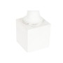 Vaso Home ESPRIT Bianco Fibra di Vetro Viso 35 x 35 x 93 cm