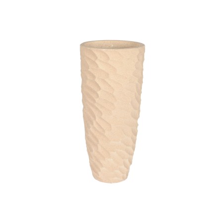 Vaso Home ESPRIT Beige Fibra di Vetro Scandinavo 40,5 x 40,5 x 91 cm