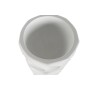 Vaso Home ESPRIT Bianco Fibra di Vetro Onde 40 x 40 x 91 cm