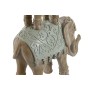 Statua Decorativa Home ESPRIT Bianco Elefante Coloniale 24,5 x 9,5 x 35 cm