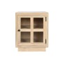 Comodino Home ESPRIT Naturale Cristallo Legno di mango 45 x 35 x 57 cm