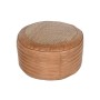 Cuscino Home ESPRIT Da terreno Marrone Cammello Rattan 50 x 50 x 30 cm