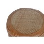 Cuscino Home ESPRIT Da terreno Marrone Cammello Rattan 50 x 50 x 30 cm