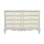 Cassettiera Home ESPRIT Grigio chiaro Legno di mango Romantico 140 x 50,5 x 91 cm