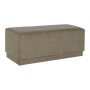 Panca DKD Home Decor Marrone Poliestere Legno MDF 100 x 40 x 40 cm