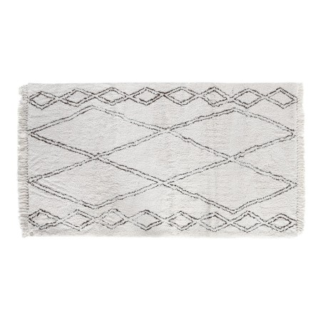 Tappeto Home ESPRIT Nero Beige Boho 175 x 100 x 3 cm