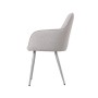 Sedia Home ESPRIT Grigio Argentato 55 x 55,5 x 88 cm