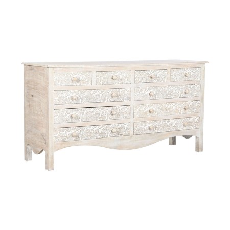 Cassettiera Home ESPRIT Bianco Naturale Legno di mango Legno MDF 145 x 41 x 75 cm