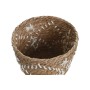 Set di Cesti Home ESPRIT Bianco Naturale Erba di mare Boho 25 x 28 x 20 cm