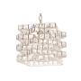 Lampadario Home ESPRIT Trasparente Dorato Metallo Cristallo 30 x 30 x 26 cm