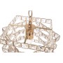 Lampadario Home ESPRIT Trasparente Dorato Metallo Cristallo 30 x 30 x 26 cm