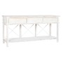 Consolle Home ESPRIT Bianco Marrone Nero Metallo Abete 181 x 45 x 86 cm