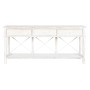 Consolle Home ESPRIT Bianco Marrone Nero Metallo Abete 181 x 45 x 86 cm