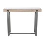 Consolle Home ESPRIT Bianco Marrone Grigio Metallo 100 x 39 x 75 cm