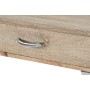 Set di mobili Home ESPRIT Marrone Argentato Acciaio Legno di mango 110 x 40 x 76 cm (3 Pezzi)