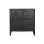 Cassettiera Home ESPRIT Nero Metallo Loft 75 x 45 x 80 cm