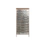 Cassettiera Home ESPRIT Marrone Grigio Argentato Naturale Metallo Abete Loft 53,5 x 33,5 x 120,5 cm