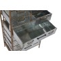 Cassettiera Home ESPRIT Marrone Grigio Argentato Naturale Metallo Abete Loft 53,5 x 33,5 x 120,5 cm