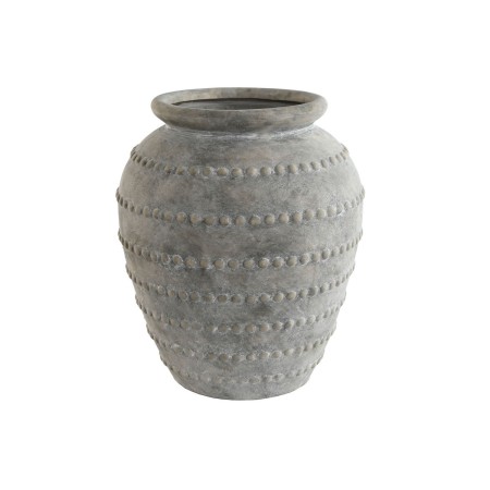 Vaso Home ESPRIT Grigio chiaro Terracotta Orientale 40,5 x 40,5 x 48 cm