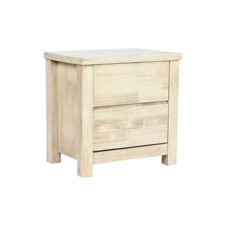 Comodino Home ESPRIT Naturale Acacia 60 x 42 x 60 cm