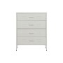 Cassettiera Home ESPRIT Bianco Metallo Vintage 80 x 35 x 102 cm