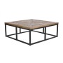 Tavolino da Caffè Home ESPRIT Legno Metallo 120 x 120 x 45 cm