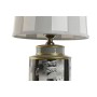 Lampada da tavolo Home ESPRIT Bianco Nero Grigio Dorato Porcellana 29 x 29 x 51 cm