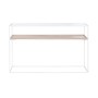 Consolle Home ESPRIT Bianco Metallo Cristallo 120 x 30 x 75 cm