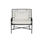 Poltrona Home ESPRIT Bianco Nero Metallo 70 x 68 x 79 cm