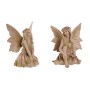 Statua Decorativa Home ESPRIT Marrone Fata 22,5 x 20 x 23 cm (2 Unità)