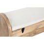 Panca Home ESPRIT Bianco Naturale Marrone Chiaro Legno di mango 100 x 36 x 57 cm