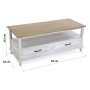 Mobile Porta TV con Cassetti Versa VS-21081104 Legno MDF Legno Bianco Bambù Pino 50 x 49,5 x 120 cm