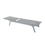 Lettino DKD Home Decor reclinabile Grigio Scuro PVC Alluminio (191 x 58 x 98 cm)