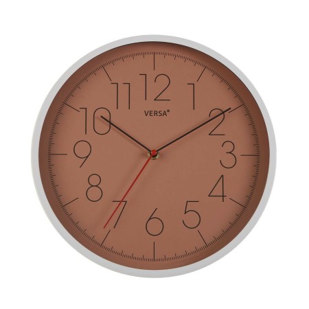 Orologio da Parete Versa Terracotta Plastica (4,3 x 30,5 x 30,5 cm)