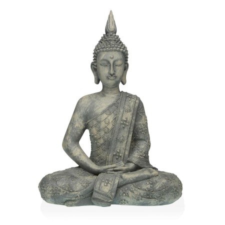 Statua Decorativa Versa Grigio Buddha 19 x 40 x 28 cm Resina