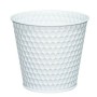 Vaso Versa Zink Bianco Metallo 14 x 12,5 x 14 cm