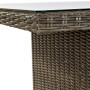 Tavolo con 6 sedie DKD Home Decor MB-166668 Cristallo Poliestere rattan sintetico Acciaio (200 x 100 x 75 cm) (7 pcs)