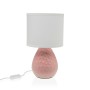 Lampada da tavolo Versa Rosa Bianco Ceramica 40 W 15,5 x 27,5 cm