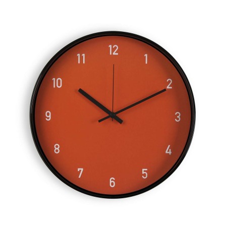 Orologio da Parete Versa Terracotta Cristallo Plastica 4 x 30 x 30 cm